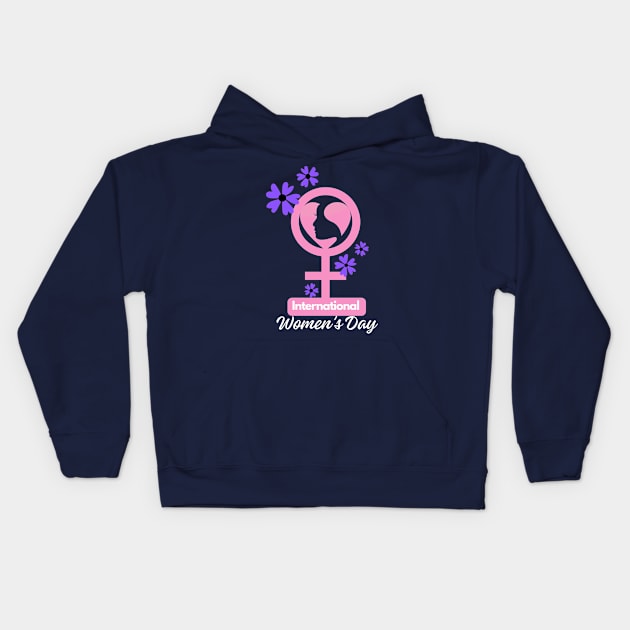 International Women's Day 2024 Inspire Inclusion Women Kids Hoodie by Kavinsky